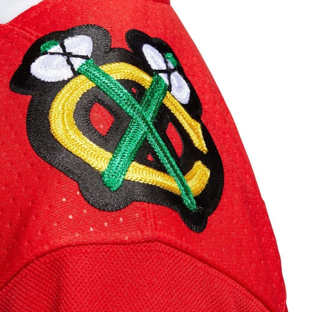 Men's Chicago Blackhawks Blank Authentic Adidas Pro Home Red Jersey Climalite - Picture 7 of 12